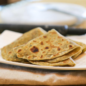 Whole Wheat Plain Paratha 1Pcs